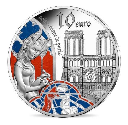 10 Euro Frankreich Gotik - Notre Dame 2020 Silber PP