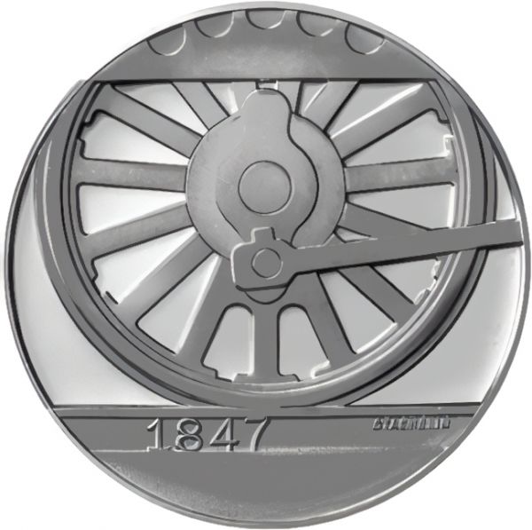 20 CHF 150 Jahre Schweizer Bahn 1997 st