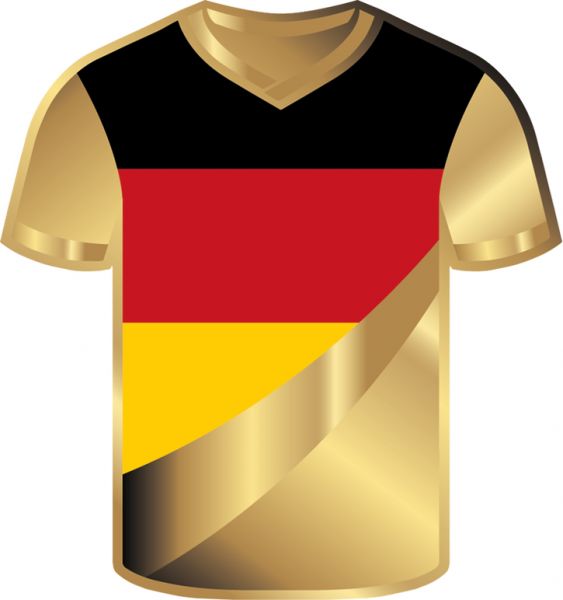 5.000 Francs Gabun Trikot Shape Deutschland Gold