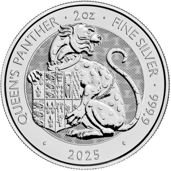 5 Pfund GB Tudor Beasts - Queens Panther 2oz Silber St