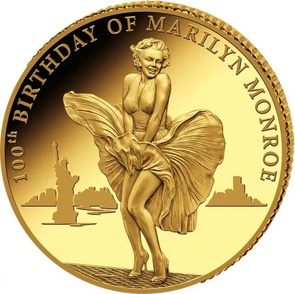 100 CFA Kongo 100th Birthday Marilyn Monroe 2026 Gold PP