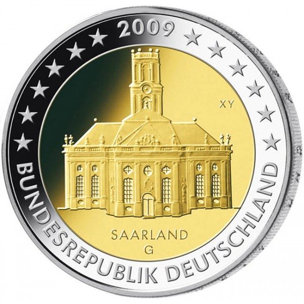 2 Euro Deutschland Saarland 2009 CN vz