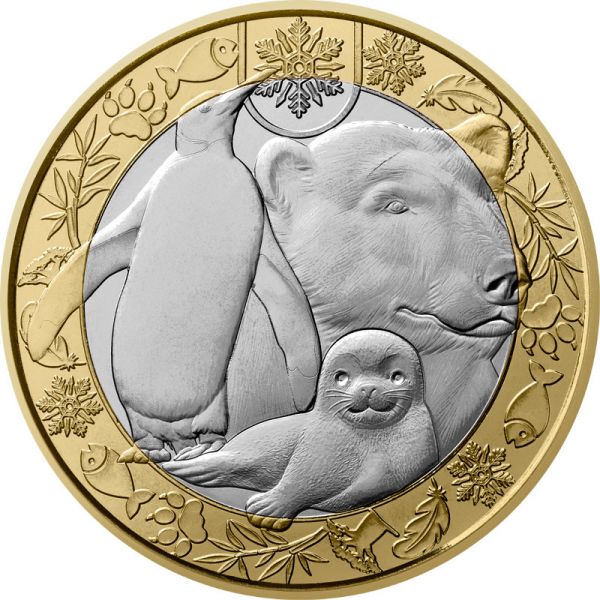 5 Euro Frankreich Tiere der Welt - Polar 2026 CN St