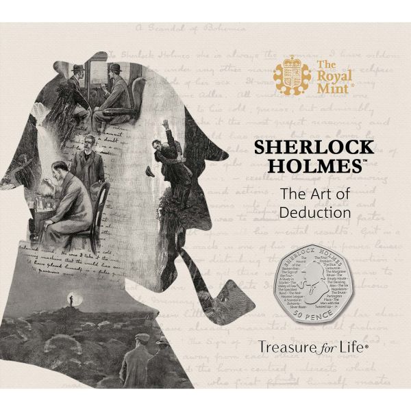 50 Pence Großbritannien "Sherlock Holmes" 2019 CuNi St