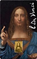 3.000 Francs Tschad Leonardo da Vinci Salvator Mundi CC Au 3.000 Francs Tschad Leonardo da Vinci Salvator Mundi CC Au
