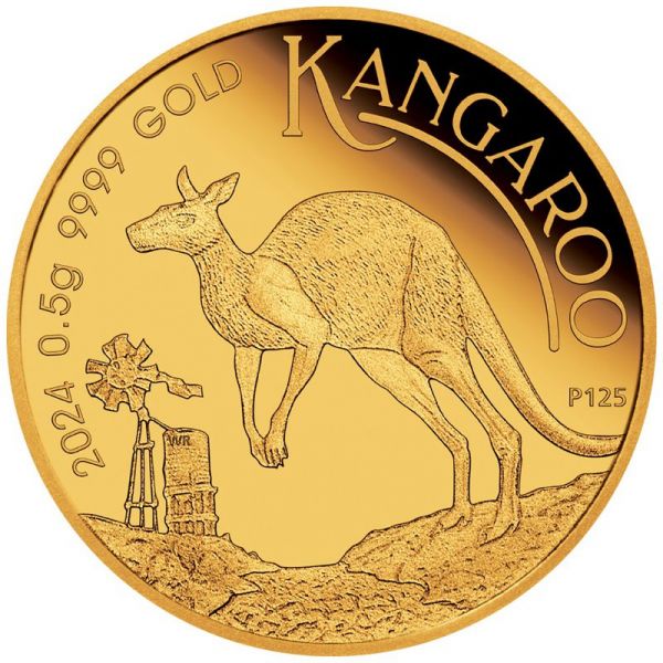 2 Dollar Australien Mini Roo 2024 Gold PP