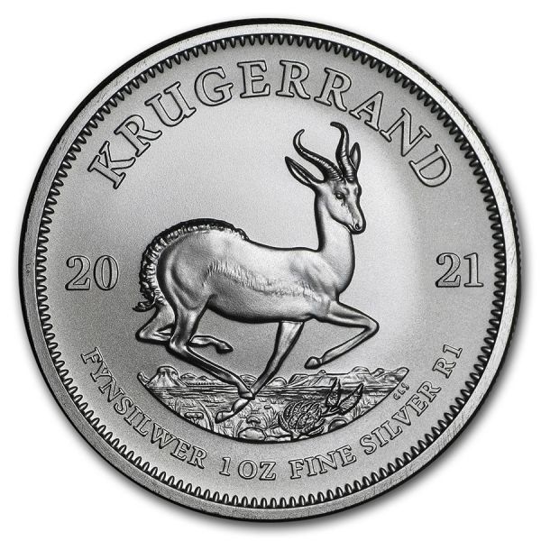 1 Rand Südafrika Krügerrand 1oz 2021 Silber St