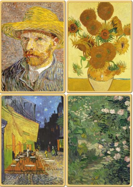 1 Dollar Tokelau Vincent van Gogh Komplett Set 2022 Gold