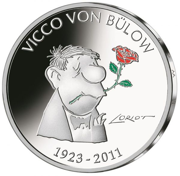 20 Euro DE 100. Geb Vicco v. Bülow (Loriot) 23 Silber St -A-