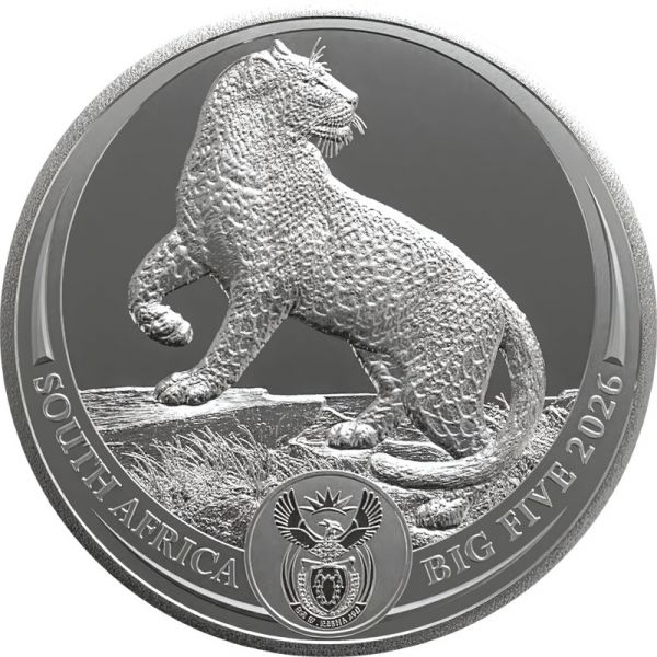 5 Rand Südafrika Big Five III - Leopard 2026 Silber St