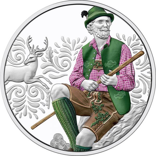 10 Euro Österreich Aufbrezeln - Leder 2025 Silber PP