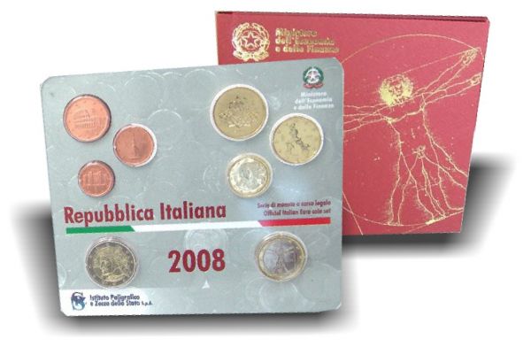 3,88 Euro Italien Kurssatz 2008 CN St