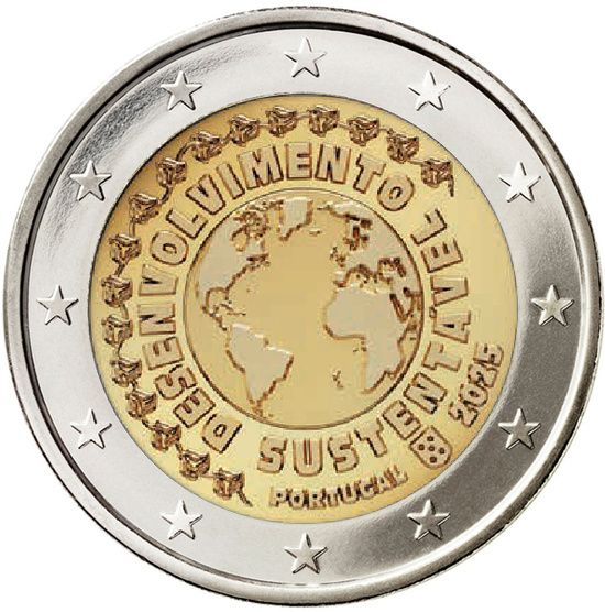 2 Euro Portugal Nachhaltige Entwicklung 2025 CN bfr