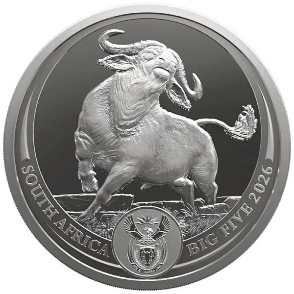 5 Rand Südafrika Big Five III - Büffel 2026 Silber St