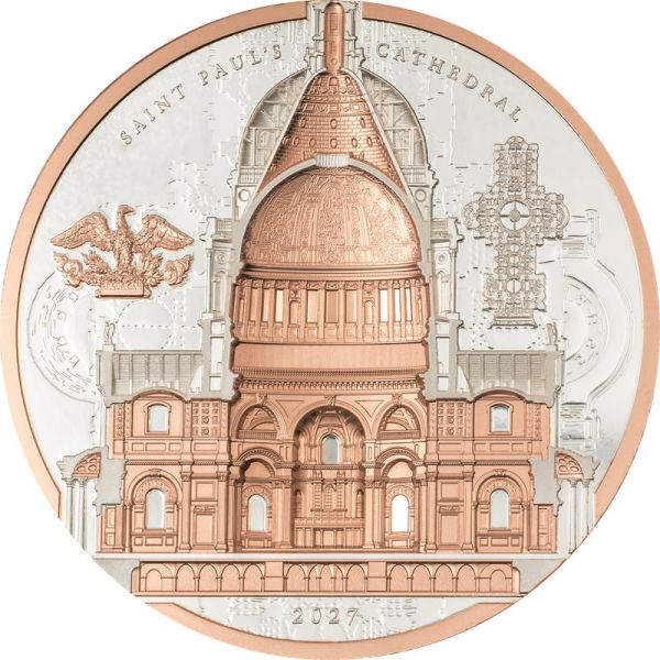 20 Dollars Cook Islands Arqline - Saint Paul´s Cathedral 2027 Ag PP