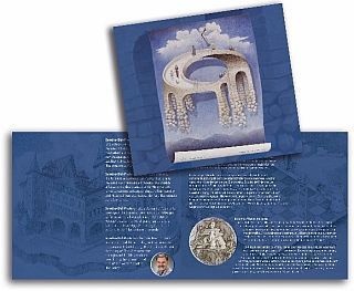 20 CHF Schweiz Illusion Viadukt des Lebens Folder 2021 Silber St