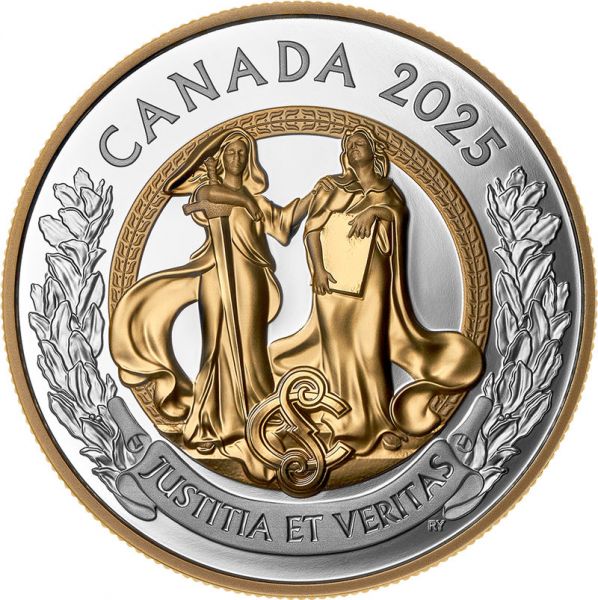 20 Dollar Kanada Allegorien Gerechtigkeit Wahrheit 2025 Silber PP