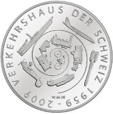 20 CHF 50. Jahre Schweizer Verkehrshaus 2009 PP