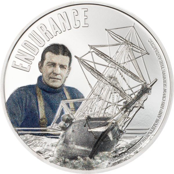 5 Dollars Cook Islands Legends of the Sea - Endurance 2027 Ag PP