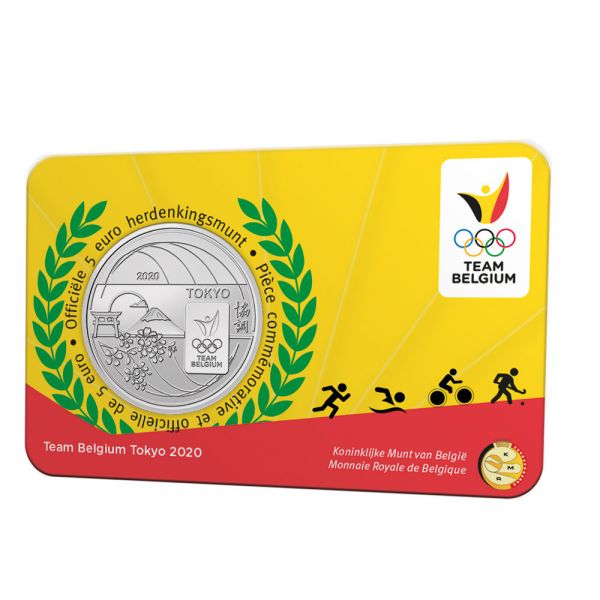 5 Euro Belgien Olympia Team Belgien 2021 CN St Coincard