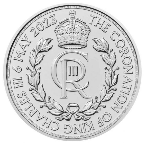 2 Pfund Großbritannien Royal Cypher Krönung 2023 Silber St