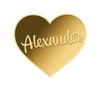 3.000 Francs Tschad Alexander Herzform Gold 3.000 Francs Tschad Alexander Herzform Gold