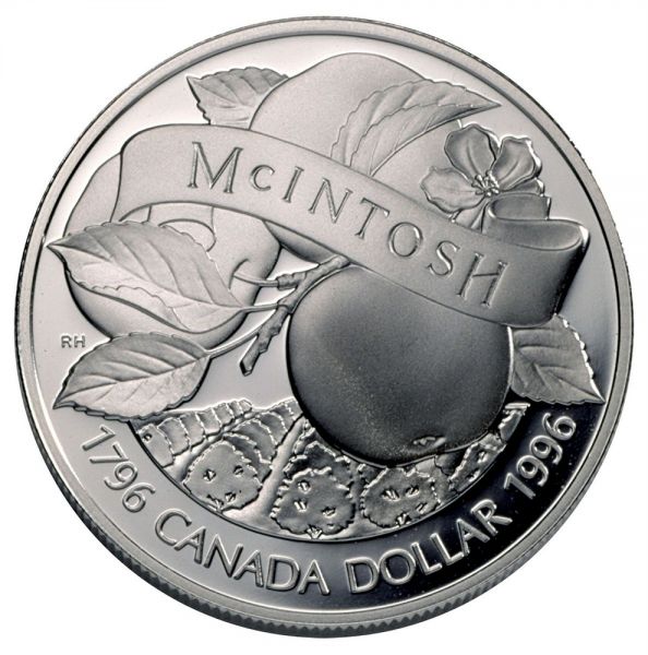 1$ Kanada "McIntosh" 1996 Silber PP