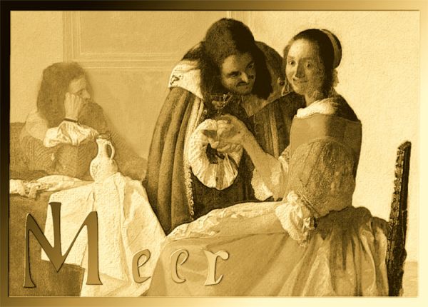 3.000 Francs Tschad Vermeer III Mädchen mit Weinglas CC Au