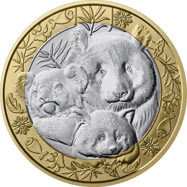 5 Euro Frankreich Tiere der Welt - Pandas & Koala 2026 CN St