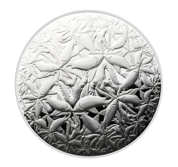 5 Dollar Niue Algorithmus - Wasser & Erde 2022 Silber PP