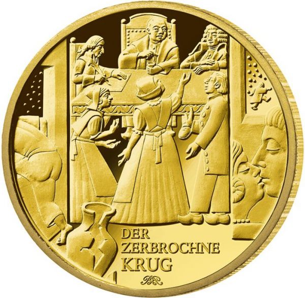 100 Euro Deutschland Der zerbrochne Krug 2024 Gold St 1/2oz