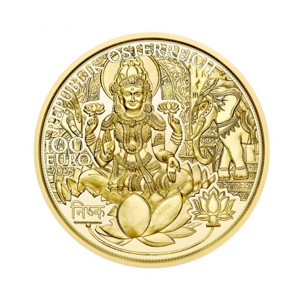 100 Euro Österreich Das goldene Indien 2023 Gold PP