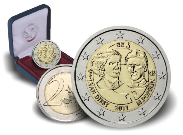 2 € Belgien 100. Internationaler Frauentag 2011 CN PP