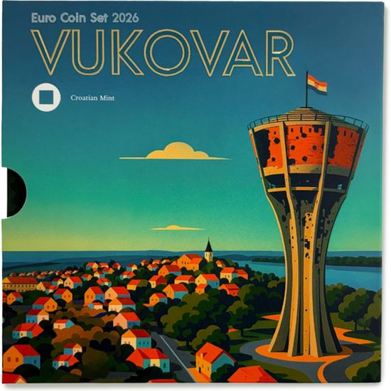 3,88 Euro Kroatien Kursmünzensatz Vukovar 2026 CN St