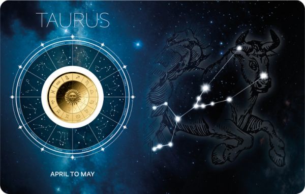 3.000 Francs Tschad Zodiac Signs "Stier" Gold